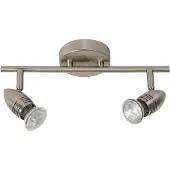 Lucide LED Spot plafond Caro GU10 2 x 5 W ronde chrome matte
