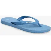 BOSS pour homme. 50498208 Tongs avec logo turquoise (39/40), Plat, Aucun, Beachwear