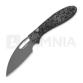 Kizer Cutlery Couteau pliant Masu 14C28N, Black/Gray Vortex Micarta, Gray PVD