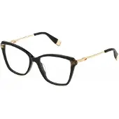 Furla Lunettes de Vue VFU830 54/16/140 Nero lucido Acetato WOMAN VFU830