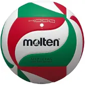 Molten - Volleyball "V5M4000" SX1108 (4) (Blanc/Vert/Rouge)