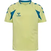Hummel T-Shirt fonctionnel jaune pastel / pétrole