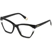 Furla Lunettes de Vue - - VFU868V - Acétate - Noir (Nero lucido) - 53/17/140 Femme