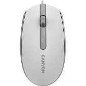 Compulocks M-10, prémiová optická myš, USB, 1.000 dpi, 3 tlač, šedo-biela (Filaire), Souris, Blanc, Gris