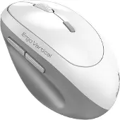 Genius Ergo 8350S Blanc Gris/ verticale/ 2400 dpi/ sans fil 2,4 GHz+BT 5.3/ 6 boutons/ Copilot/ silencieuse/ blanc-gris