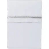 Babys Only Drap berceau ruban tricoté gris argent/blanc