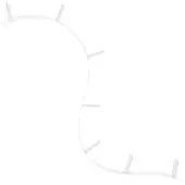 Kartell bibliothèque murale BOOKWORM 3,20 m (Blanc - PVC coloré dans la masse "flame retardant")