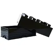 LEGO La brique de rangement 8 tenons - noir