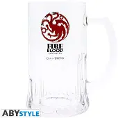 Abysse Corp Game of Thrones GlasBierkrug Logo Targaryen