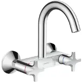 Hansgrohe Logis classic Robinet mural de cuisine avec bec haut chrome 71286000