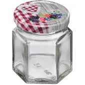Westmark 8 Gläser »Eckig« 45 ml, ø 43 mm, Bocal de conservation, Transparent, Argent