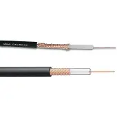 Cables Câble coax RG-59 b/u mil noir, longueur : 100m sur rouleau
