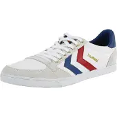Hummel Chaussure de sport 'Stadil' bleu marine / gris argenté / gris clair / rouge feu / blanc