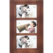 Deknudt Cadre en bois marron pour 3 photos 10x15 S59KH2