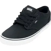 Vans Baskets Atwood pour hommes, lacées, couleur noire, style décontracté