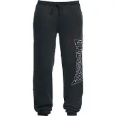 Lonsdale Pantalon 'Dartford' rouge cerise / noir / blanc