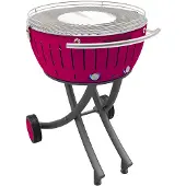 Lotus LotusGrill XXL (G600) Barbecue de jardin 21,8kg, violet prune avec port USB