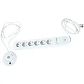 REV - Multiprise - CA 230 V - 3500 Watt - Prises de sortie : 6 - 1.4 m