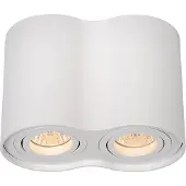 Lucide Tube 2-Light Ceiling Spot Blanc