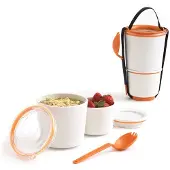 Black & Blum Lunch Pot, Lunch box, Orange, Blanc