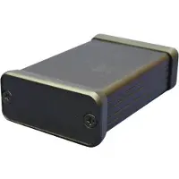 Hammond Extruded aluminium enclosure, black (Boîtier), Accessoires électroniques + boîtier, Noir