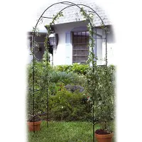 Huismerk Arc de roses en métal, tube rond de 13 mm