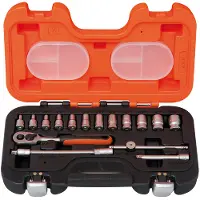 Bahco Coffret de 16pcs douilles 1/4" et cliquet réversible S160AF