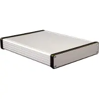 Hammond Boîte en alu. extrudé 120×78×43 mm (Boîtier), Accessoires électroniques + boîtier, Argent