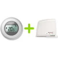 Honeywell État thermique à modulation ronde connectée - Bedraad, Thermostat, Blanc