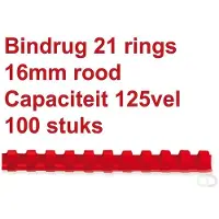 GBC Peigne De Reliure Din A4 16 Mm 100 Unités