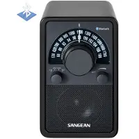 Sangean WR-15 BT, retro radio, BT, highgloss zwart