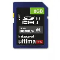 Integral Sdhc Ultima Pro 80mb/s 8gb. -