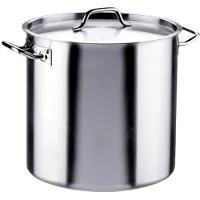 Inoxibar industri/u00eble soeppan 16 liter 28 cm rvs mat, Poêle + casserole, Gris, Argent
