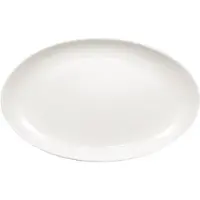 Olympia Assiettes Creuses Ovales En Porcelaine Blanche 365 X 235 Mm - Lot De 2 -