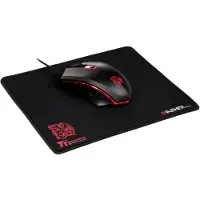 Tt eSPORTS Talon X + tapis de souris (Filaire), Souris, Noir, Rouge