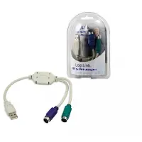 Logilink Câble adaptateur USB 1.1 - 2 x PS/2, longueur : 0,20 m