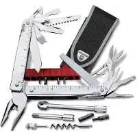 Victorinox SwissTool X Plus 3.0339.N pince multifonction avec clé à cliquet, étui en nylon
