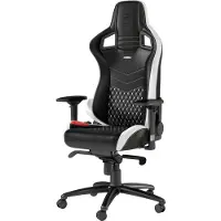 Noblechairs EPIC cuir véritable Noir/Blanc