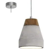 Eglo 95525 Tarega Lampe à suspendre en bois brun gris