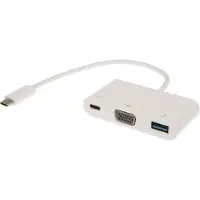 Nedis Adaptateur vidéo externe USB-C 3.1 VGA, USB-C, USB 3.1 blanc