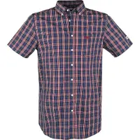 Lonsdale Brixworth Short Sleeve Shirt Bleu S Homme