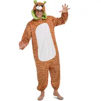 MOM Tiger Big Eyes Mono With Hood Costume Orange M-L Enfants