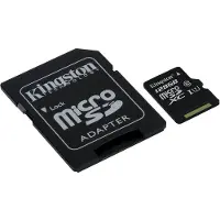 Kingston SDCS/128GB carte microSDXC Canvas Select 80R + adaptateur SD