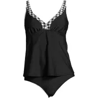 LASCANA Tankini gris / noir / blanc