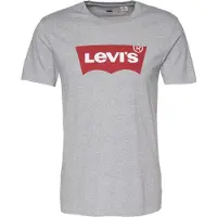 Levi's T-Shirt gris chiné / rouge cerise / blanc