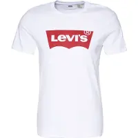 Levi's T-Shirt 'Graphic Set-In Neck T-Shirt' rouge / blanc