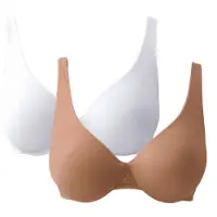 Nuance Soutien-gorge marron / blanc