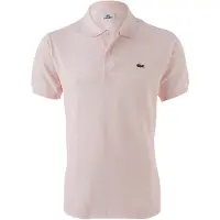 Lacoste L1212 Short Sleeved Ribbed Collar S Couleur Rose