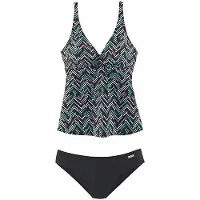 LASCANA Tankini noir / blanc