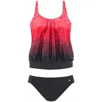 LASCANA Tankini rouge / noir